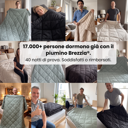 Brezzia® Piumino – Il piumino 2-in-1 che respira