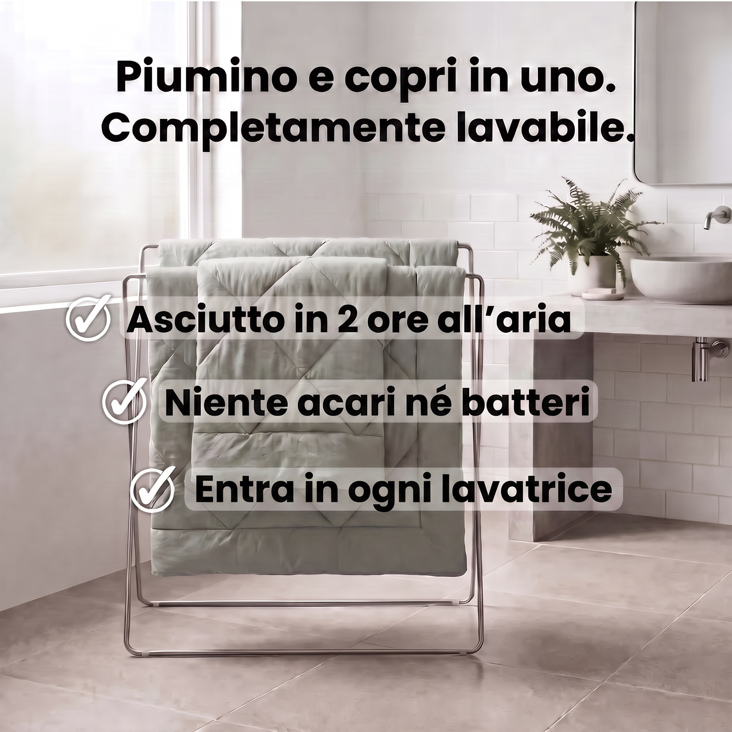 Brezzia® Piumino – Il piumino 2-in-1 che respira
